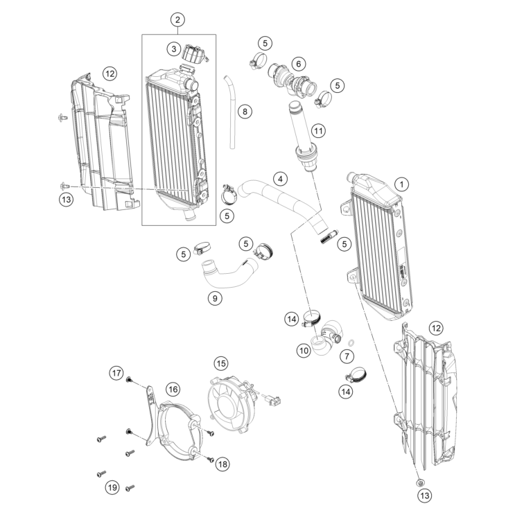 RADIATEURS HUSQVARNA 300 TE PRO 2026